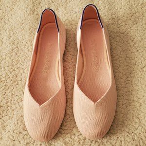 Rothys blush light pink flats, size 9.5, VGUC